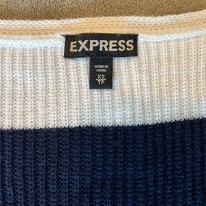 Express Women’s Striped Short Sleeve Sweater Size S